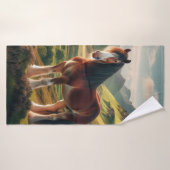 Scotland highlands Clydesdale horse バスタオル (バスタオル)