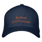 Scotland & LOCH NESSファッション/スコットランドモンスター 刺繍入りキャップ (正面)