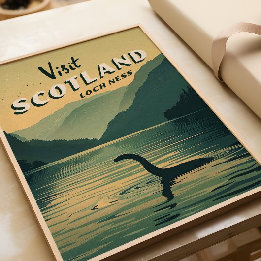 Scotland Loch Ness Monster Poster ポスター