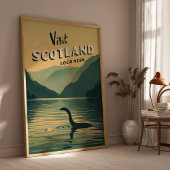 Scotland Loch Ness Monster Poster ポスター