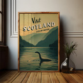 Scotland Loch Ness Monster Poster ポスター