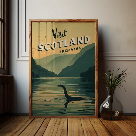 Scotland Loch Ness Monster Poster ポスター