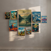 Scotland Loch Ness Monster Poster ポスター