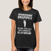 Scotland Pride Bagpiping Bagpiper Bagpipe Player Tシャツ (正面)