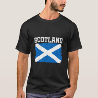 Scotland Scottish Flag Distressed Tシャツ