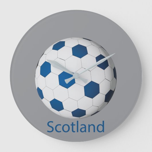 Scotland Soccer ラージ壁時計 (正面)