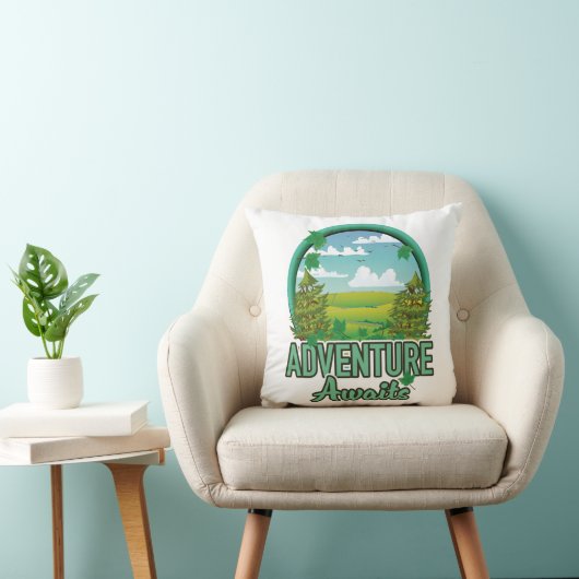 Scotland Travelロゴ クッション (椅子)