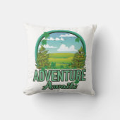 Scotland Travelロゴ クッション (正面)