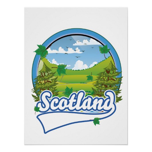 Scotland Travelロゴ ポスター (正面)