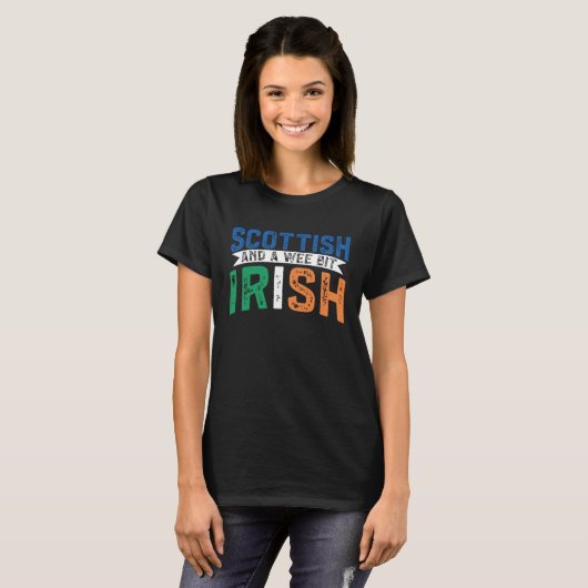 Scotland Uk Mostly Scottish And A Wee Bit Irish Tシャツ (正面フル)
