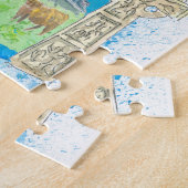 Scotland UK Travel Map ジグソーパズル (側面)