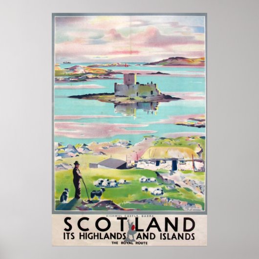 Scotland vintage travel ポスター (正面)