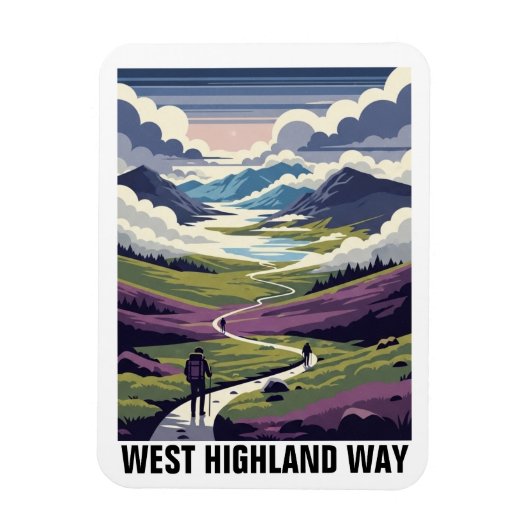 Scotland West Highland Way Travel マグネット (縦)