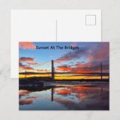 Scotlands IconicView Of Its Bridges at Sunset ポストカード (正面/裏面)
