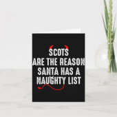 Scots Are The Reason Santa Has A Naughty List  カード (正面)