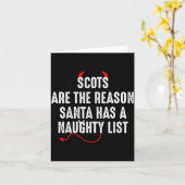 Scots Are The Reason Santa Has A Naughty List  カード (黄色い花)