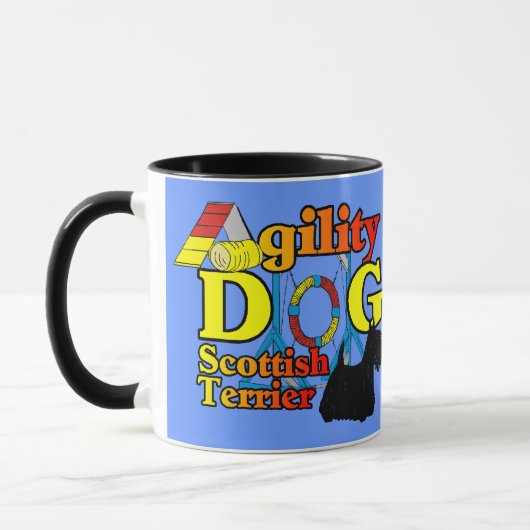 Scotsh_Terrier_Agility マグカップ (左)