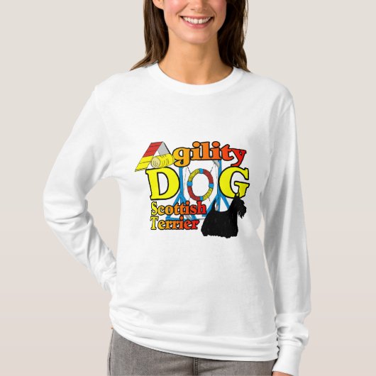 Scotsh_Terrier_Agility Tシャツ (正面)