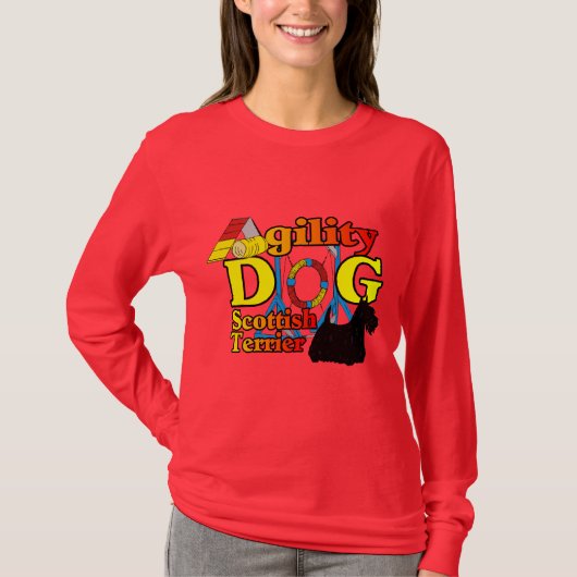 Scotsh_Terrier_Agility Tシャツ (正面)
