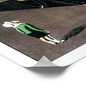 Scotsman Train -飛んでいる Medium Poster ポスター (角)