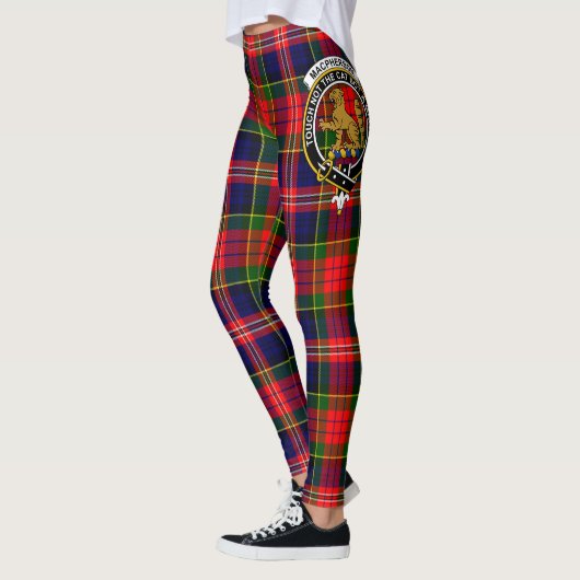 Scotstee Clan MacPherson Ancient Crest Tartan レギンス (左)
