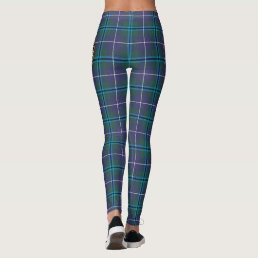 Scotstee Clan Sandilands Crest Tartan Women レギンス (裏面)