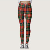 Scotstee Clan Stewart Stuart of Bute Tartan Women  レギンス (正面)