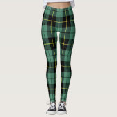 Scotstee Clan Wallace Ancient Tartan Women Legging レギンス (正面)