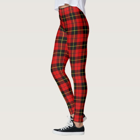 Scotstee Clan Wallace Tartan Women Leggings レギンス (左)