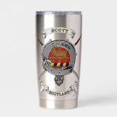 Scott Clan Badge Tartan & Swords 保温保冷タンブラー (背面)