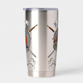 Scott Clan Badge Tartan & Swords 保温保冷タンブラー (右面)