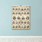 Scott Countyの市民のポートレート キャンバスプリント (インサイチュ (ウッドフロア))