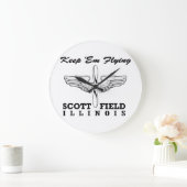 Scott Field（空軍基地）、ベルヴィル、IL ラージ壁時計 (ホーム)