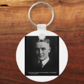 Scott Fitzgerald "Love/Beginning"引用文ギフトなど キーホルダー (正面)