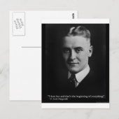 Scott Fitzgerald "Love/Beginning"引用文ギフトなど ポストカード (正面/裏面)