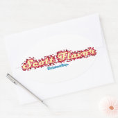 Scott Flavor：興味深いステッカー 楕円形シール (封筒)