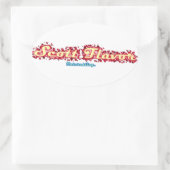 Scott Flavor：興味深いステッカー 楕円形シール (バッグ)