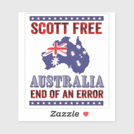 Scott Free Australiaエラー終了 シール (シート)