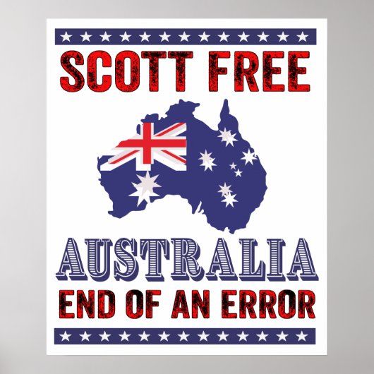 Scott Free - Australia End of an Error ポスター (正面)
