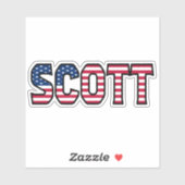 Scott Name Vorname USA Sticker Stickerset シール (シート)