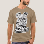 Scott Pilgrimと白い文字のバースデーパーティー Tシャツ (正面)