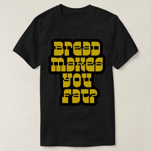 Scott Pilgrim - Bread Makes You Fat Tシャツ (デザイン正面)