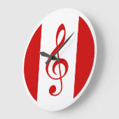 Scott Ruhsロゴラージクロック ラージ壁時計 (傾斜)