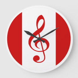 Scott Ruhsロゴラージクロック ラージ壁時計