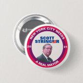 Scott Stringer for NYC Mayor 2021 缶バッジ (正面&裏面)