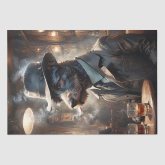 Scott Terrier Dog - Decopage - 薄葉紙 (正面)