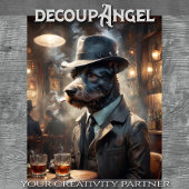 Scott Terrier Dog - Decopage - 薄葉紙