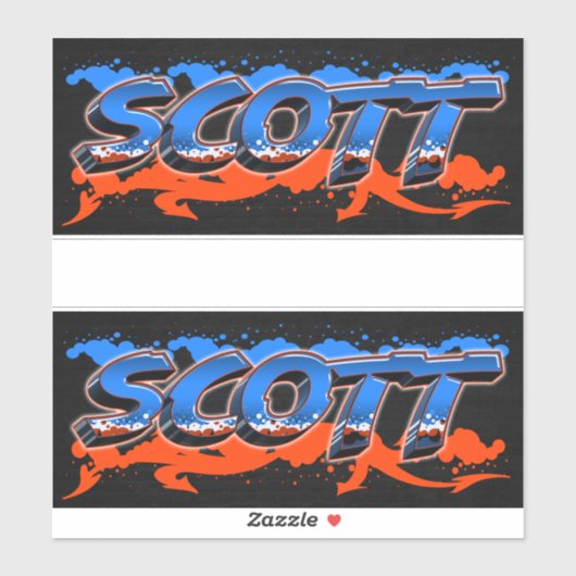 Scott Vorname Name Graffiti Aufkleber Sticker シール (シート)