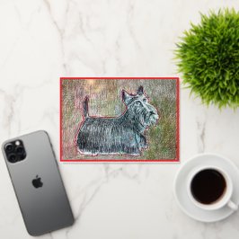 Scottiグリーティングカードカード 箔グリーティングカード