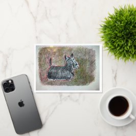 Scottiグリーティングカードカード 箔グリーティングカード